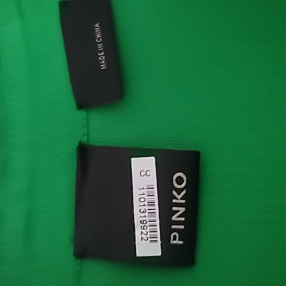 Pinko Vibrant Green Long Sleeve Dress - Picture 3 of 5
